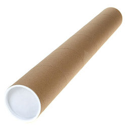 3 Inch X 24 Inch, Mailing Tubes with Caps (10 Pack), Magicwater Supply