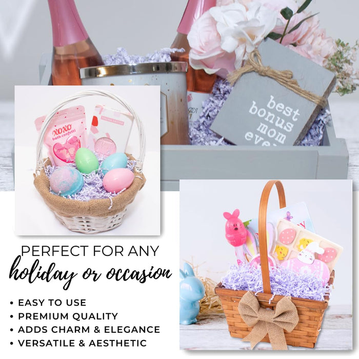 MagicWater Supply - 1 LB - Lavender - Soft & Thin Crinkle Cut Paper Shred Filler great for Gift Wrapping, Basket Filling, Birthdays, Weddings, Anniversaries, Valentines Day, and other occasions