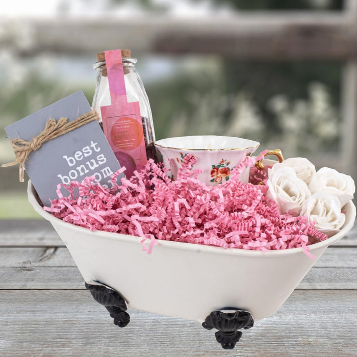MagicWater Crinkle Cut Paper for Gift Baskets - 2LB - Light Pink - Perfect for Shredded Paper Filler, Basket Filler, Gift Boxes, Bridesmaid Gifts, Christmas Stuffers & More - Ideal for All Occasions