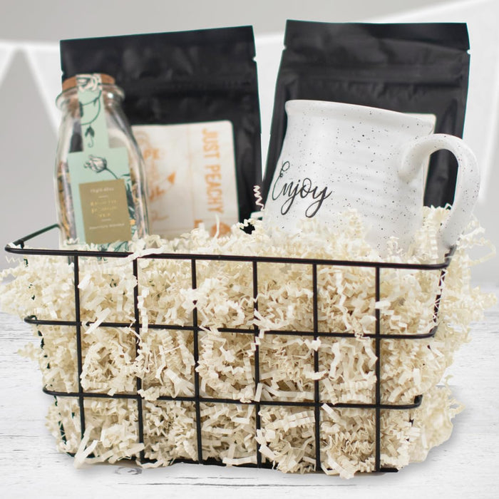 MagicWater Crinkle Cut Paper for Gift Baskets - 2LB - Light Ivory - Perfect for Shredded Paper Filler, Basket Filler, Gift Boxes, Bridesmaid Gifts, Christmas Stuffers & More - Ideal for All Occasions