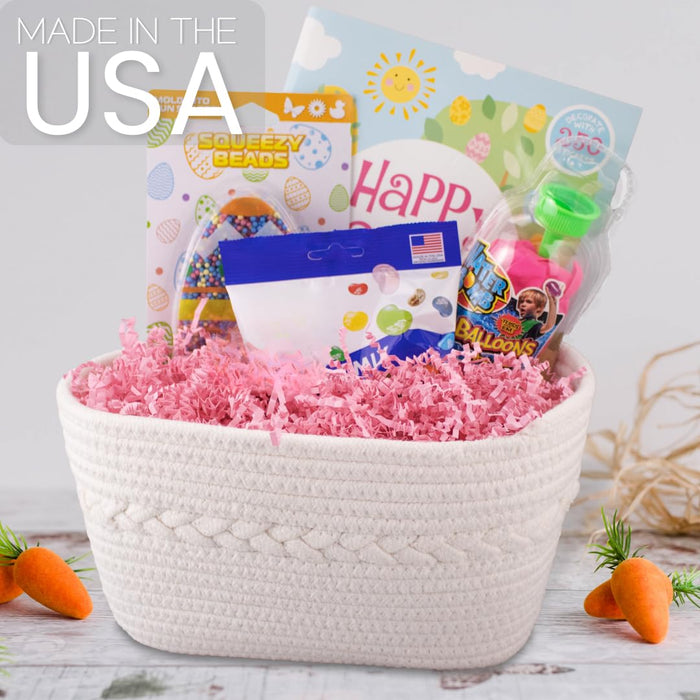 MagicWater Crinkle Cut Paper for Gift Baskets - 5LB - Light Pink - Perfect for Shredded Paper Filler, Basket Filler, Gift Boxes, Bridesmaid Gifts, Christmas Stuffers & More - Ideal for All Occasions