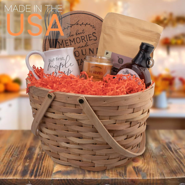 MagicWater Crinkle Cut Paper for Gift Baskets - 2LB - Orange - Perfect for Shredded Paper Filler, Basket Filler, Gift Boxes, Bridesmaid Gifts, Christmas Stuffers & More - Ideal for All Occasions