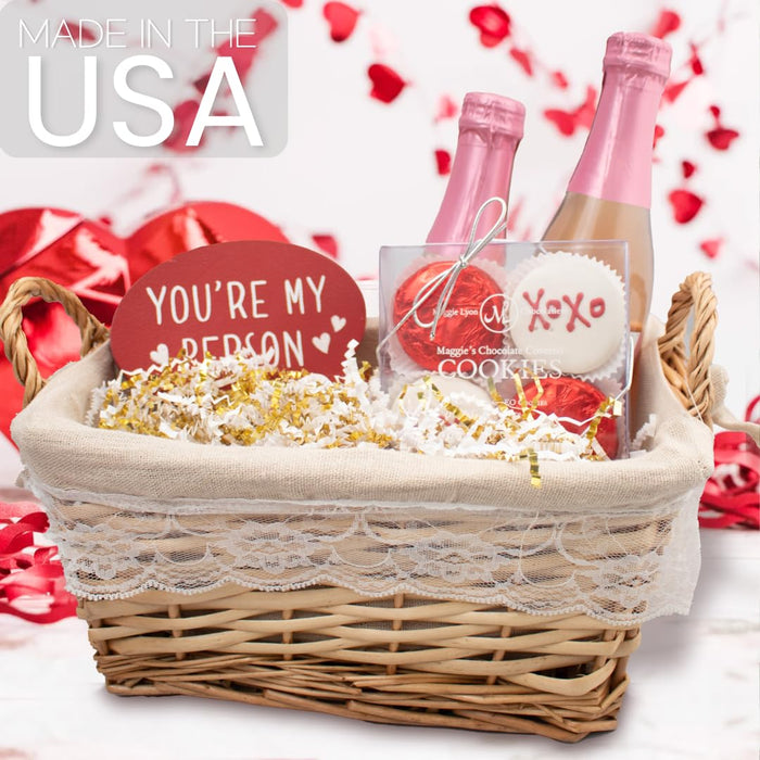 MagicWater Crinkle Cut Paper for Gift Baskets - 2LB - White & Gold - Perfect for Shredded Paper Filler, Basket Filler, Gift Boxes, Bridesmaid Gifts, Christmas Stuffers & More - Ideal for All Occasions