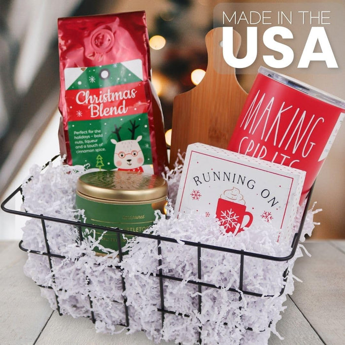 MagicWater Supply - 1/2 LB - White - Soft & Thin Crinkle Cut Paper Shred Filler great for Gift Wrapping, Basket Filling, Birthdays, Weddings, Anniversaries, Valentines Day, and other occasions