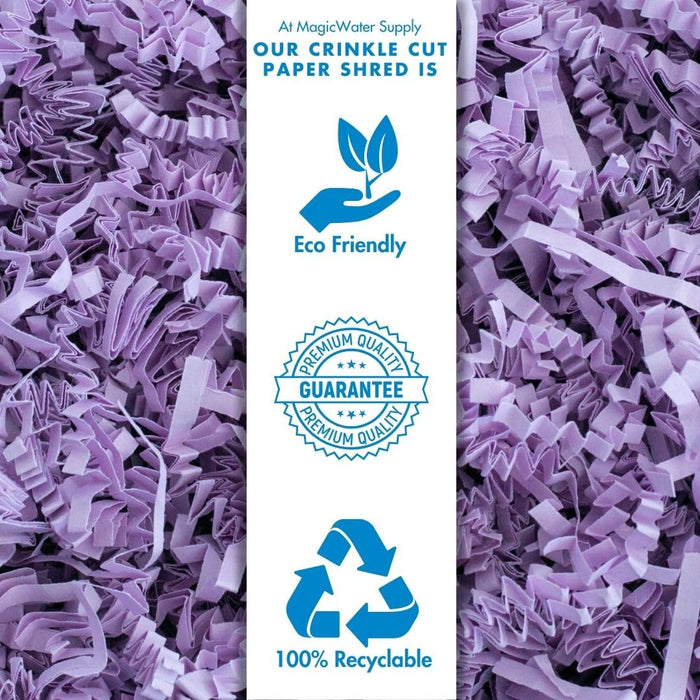 MagicWater Crinkle Cut Paper for Gift Baskets - 5 oz - Lavender - Perfect for Shredded Paper Filler, Basket Filler, Gift Boxes, Bridesmaid Gifts, Christmas Stuffers & More - Ideal for All Occasions
