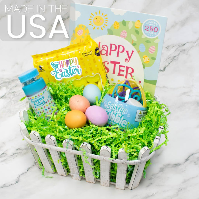 MagicWater Crinkle Cut Paper for Gift Baskets - 5LB - Lime Green - Perfect for Shredded Paper Filler, Basket Filler, Gift Boxes, Bridesmaid Gifts, Christmas Stuffers & More - Ideal for All Occasions