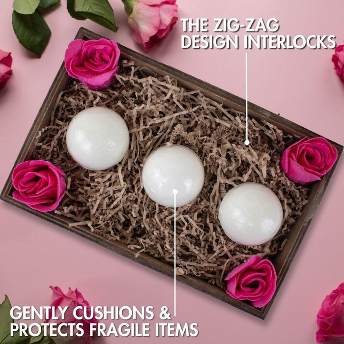 MagicWater Supply - 1/2 LB - Kraft - Soft & Thin Crinkle Cut Paper Shred Filler great for Gift Wrapping, Basket Filling, Birthdays, Weddings, Anniversaries, Valentines Day, and other occasions