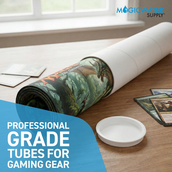 MagicWater Supply Mailing Tube - 2 in x 12 in - White - 6 Pack - for Shipping and Storage of Posters, Arts, Crafts, and Documents