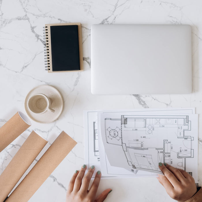 MagicWater Supply Mailing Tube - 3 in x 36 in - Kraft - 6 Pack - for Shipping and Storage of Posters, Arts, Crafts, and Documents