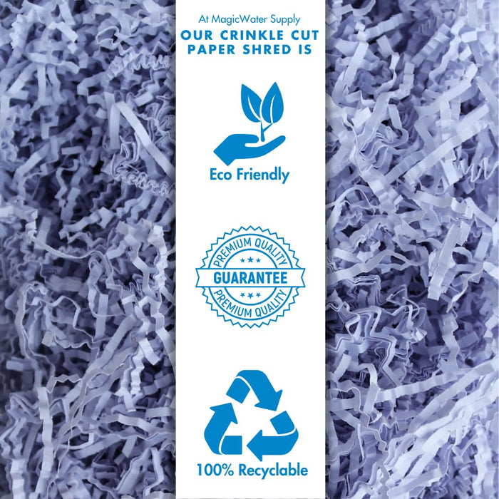MagicWater Supply Soft & Thin Crinkle Cut Paper - 2 LB - Lavender - Paper Shred Filler for Gift Wrapping, Basket Filling, Birthdays, Weddings, Anniversaries, Valentines Day, and other occasions