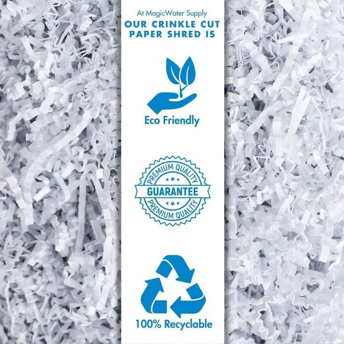 MagicWater Supply - 5 oz - White - Soft & Thin Crinkle Cut Paper Shred Filler great for Gift Wrapping, Basket Filling, Birthdays, Weddings, Anniversaries, Valentines Day, and other occasions