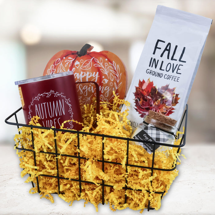 MagicWater Crinkle Cut Paper for Gift Baskets - 5 oz - Yellow - Perfect for Shredded Paper Filler, Basket Filler, Gift Boxes, Bridesmaid Gifts, Christmas Stuffers & More - Ideal for All Occasions