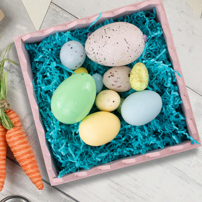 MagicWater Supply - 1/2 LB - Turquoise - Soft & Thin Crinkle Cut Paper Shred Filler great for Gift Wrapping, Basket Filling, Birthdays, Weddings, Anniversaries, Valentines Day, and other occasions