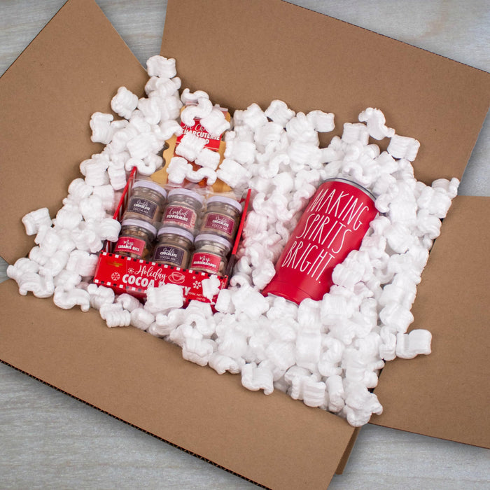 Magicwater Supply - .25 Cu Ft - White Packing Peanuts - Anti-Static S Shaped Cushion for Shipping, Void Filling & Storage - Protect Your Goods