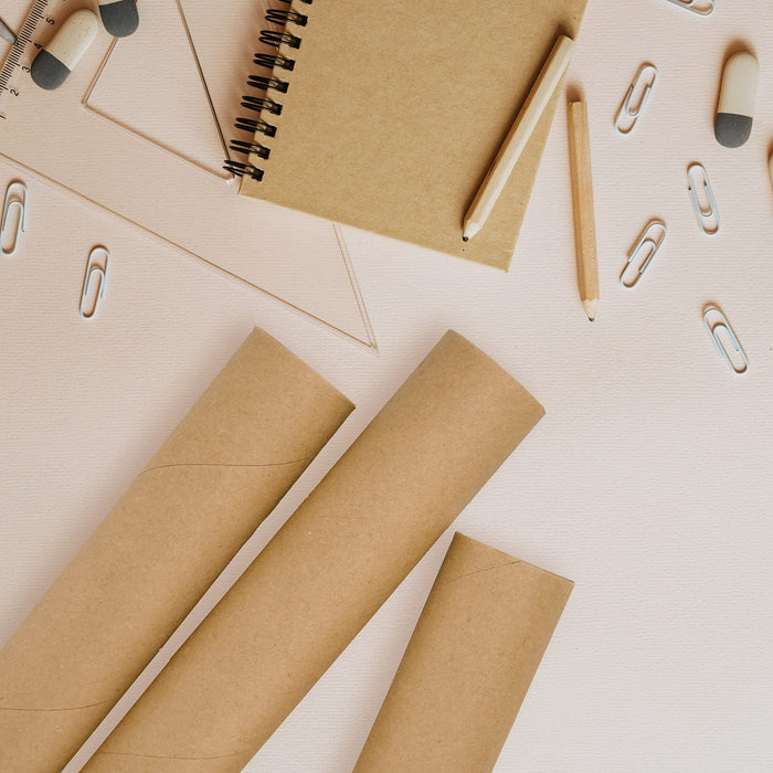 MagicWater Supply Heavy Duty Mailing Tubes - Durable Cardboard for Shipping, Storing & Protecting Posters Artwork Documents and Blueprints with Secure End Caps - 12 Pack 2 in x 18 in Kraft - US Made.