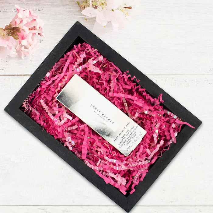 MagicWater Supply - 1/2 LB - Diamond Strawberry Pink - Crinkle Cut Paper Shred Filler great for Gift Wrapping, Basket Filling, Birthdays, Weddings, Anniversaries