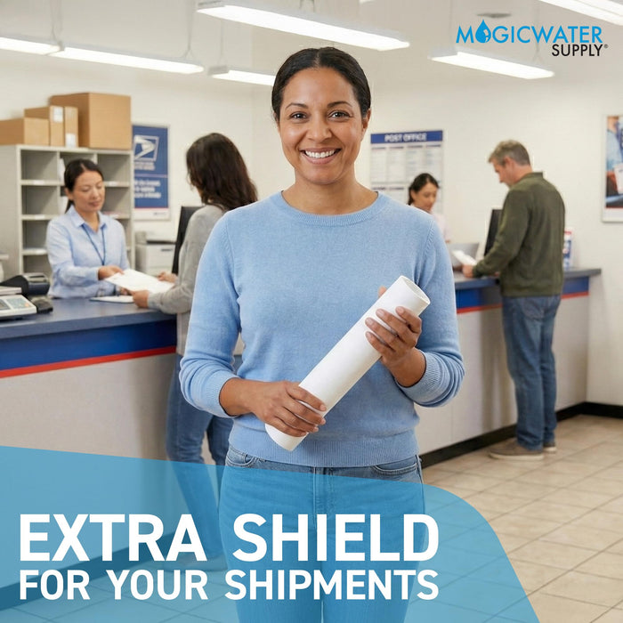 MagicWater Supply Mailing Tube 2 in x 9 in White - 4 Pack - for Shipping and Storage of Posters, Arts, Crafts, and Documents