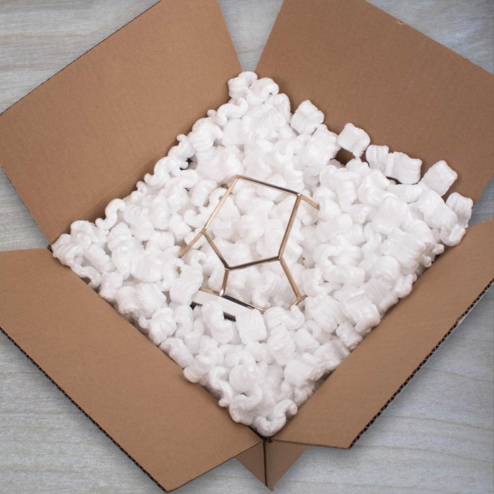 Magicwater Supply - 0.5 Cu Ft - White Packing Peanuts - Anti-Static S Shaped Cushion for Shipping, Void Filling & Storage - Protect Your Goods