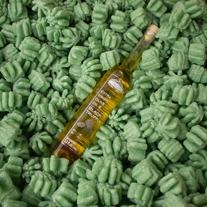 Magicwater Supply - 1 Cu Ft - Green Leaf Shaped Recycled Anti Static Packing Peanuts - Compostable & Biodegradable Cushion for Shipping - Dust-Free & Abrasion Resistant - Void Filler