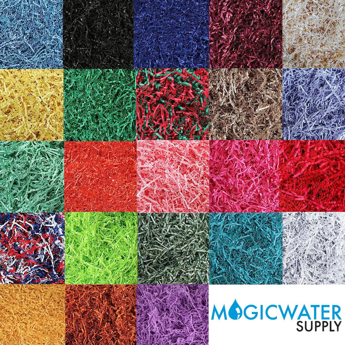 MagicWater Supply - 2 oz - Blue - Soft & Thin Crinkle Cut Paper Shred Filler great for Gift Wrapping, Basket Filling, Birthdays, Weddings, Anniversaries, Valentines Day, and other occasions