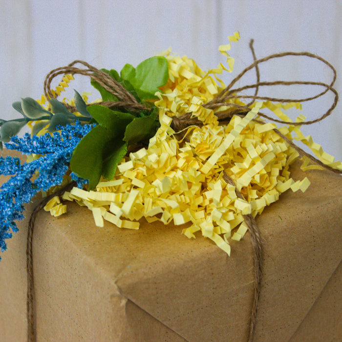 MagicWater Crinkle Cut Paper for Gift Baskets - 2 Oz - Canary - Perfect for Shredded Paper Filler, Basket Filler, Gift Boxes, Bridesmaid Gifts, Christmas Stuffers & More - Ideal for All Occasions