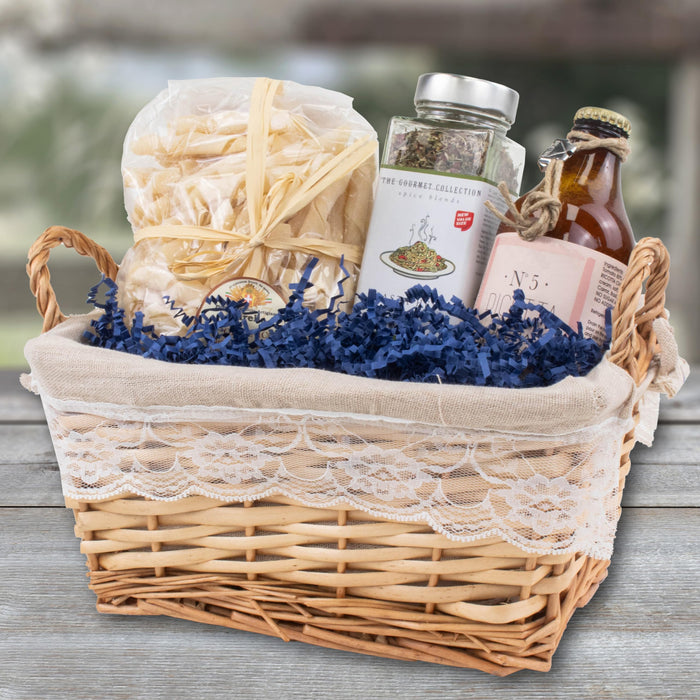 MagicWater Crinkle Cut Paper for Gift Baskets - 2LB - Navy Blue - Perfect for Shredded Paper Filler, Basket Filler, Gift Boxes, Bridesmaid Gifts, Christmas Stuffers & More - Ideal for All Occasions