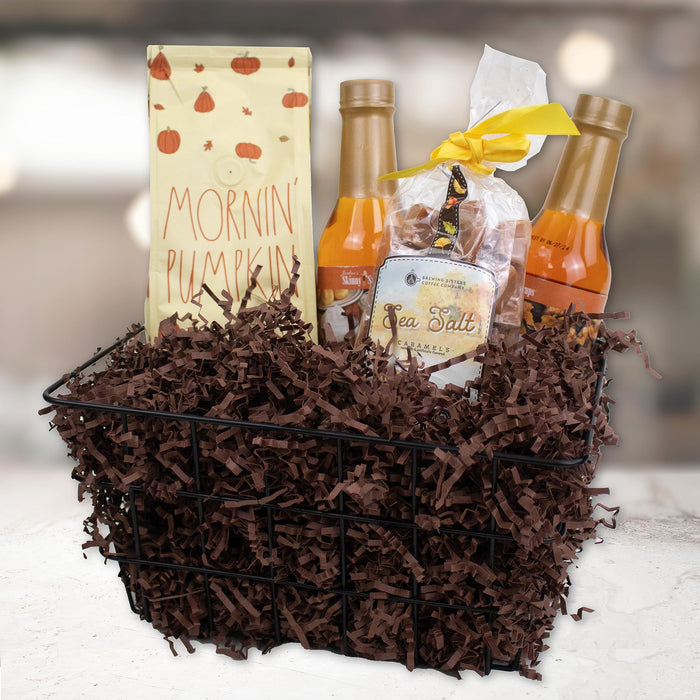 MagicWater Crinkle Cut Paper for Gift Baskets - 5LB - Coffee Brown - Perfect for Shredded Paper Filler, Basket Filler, Gift Boxes, Bridesmaid Gifts, Christmas Stuffers & More - Ideal for All Occasions