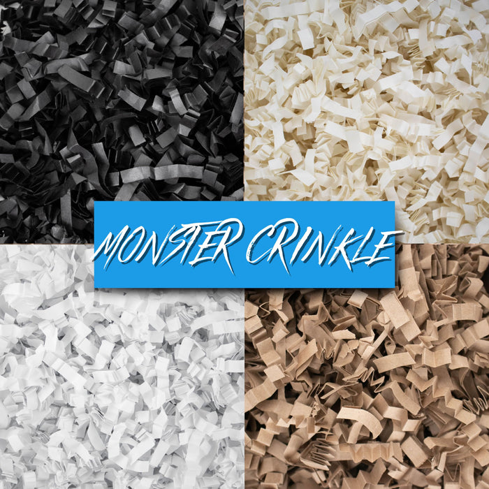 MagicWater Supply - 2 LB - White - Monster Jumbo Crinkle Cut Paper Shred Filler great for Gift Wrapping, Basket Filling, Birthdays, Weddings, Anniversaries