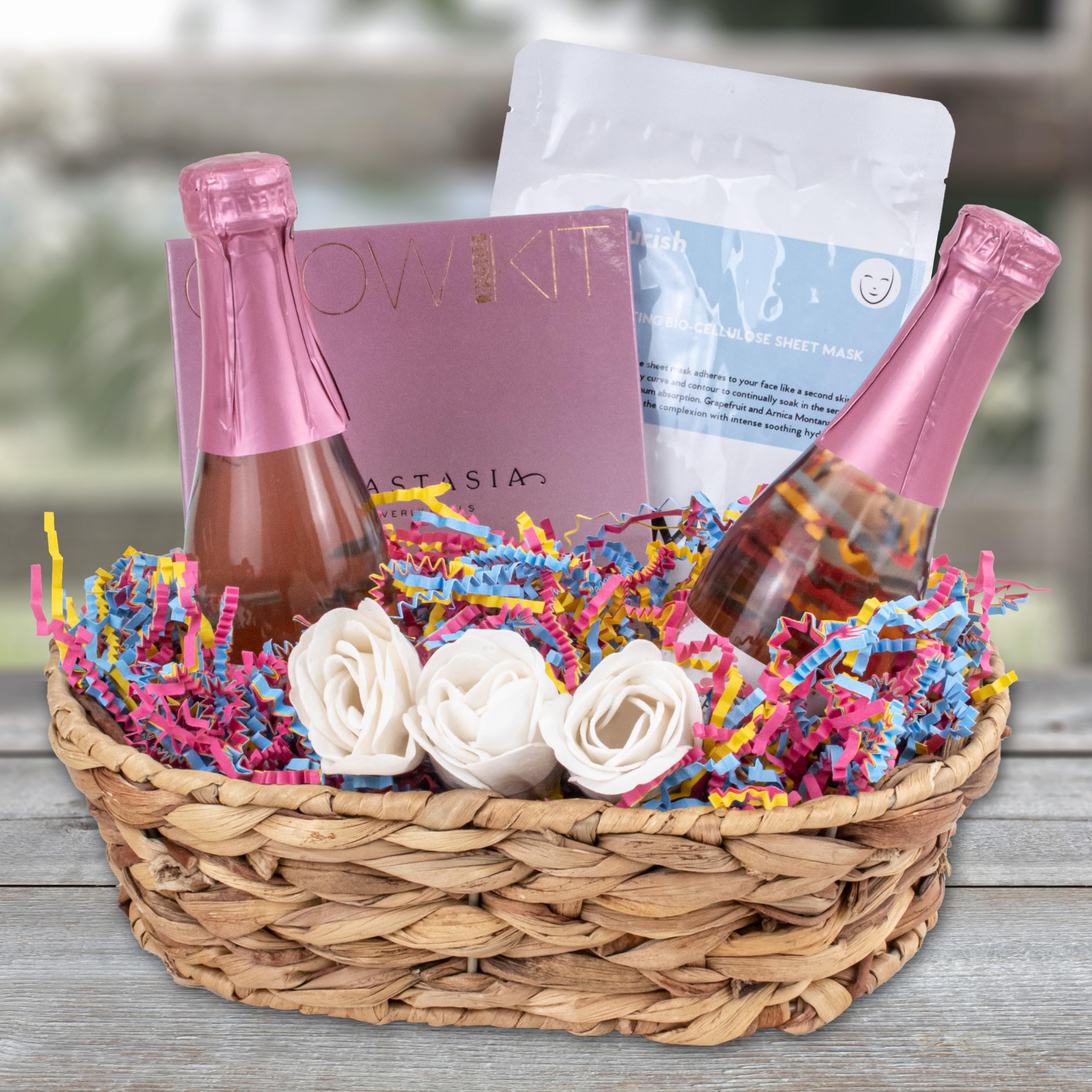 MagicWater Crinkle Cut Paper for Gift Baskets - 1/2 LB - Fiesta Blend - Perfect for Shredded Paper Filler,Basket Filler,Gift Boxes, Bridesmaid Gifts, Halloween Stuffers - Ideal for All Occasions