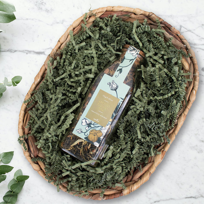 MagicWater Crinkle Cut Paper for Gift Baskets - 5LB - Army Green - Perfect for Shredded Paper Filler, Basket Filler, Gift Boxes, Bridesmaid Gifts, Christmas Stuffers & More - Ideal for All Occasions