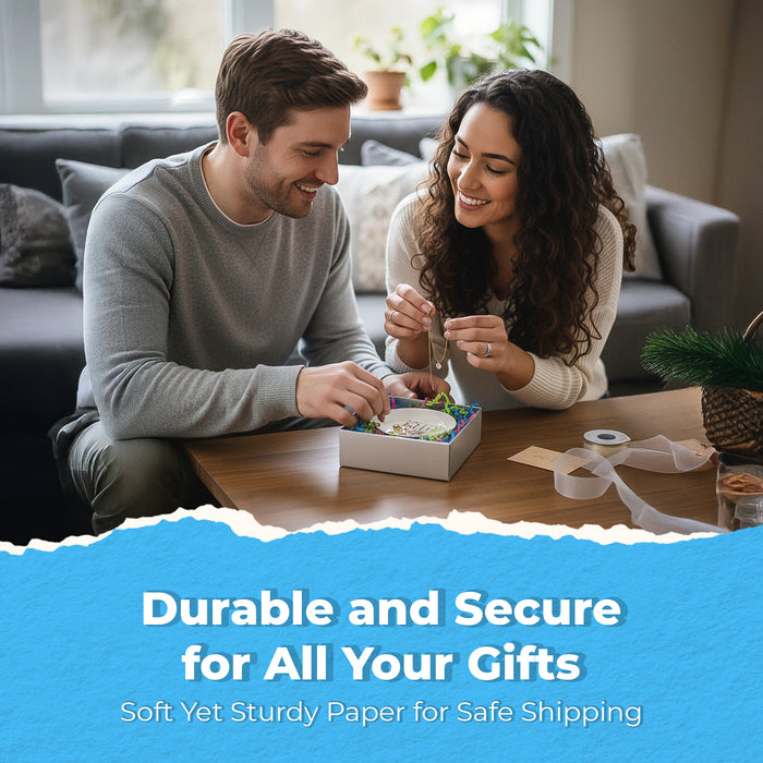 MagicWater Scented Crinkle Cut Paper - 1/2 LB - Jelly Bean - Perfect for Shredded Paper Filler, Basket Filler, Gift Boxes, Bridesmaid Gifts, Christmas Stuffers & More - For All Occasions