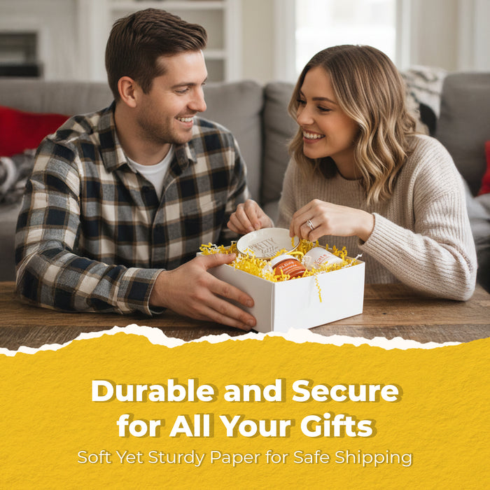 MagicWater Scented Crinkle Cut Paper - 2 LB - Sun Tan Lotion - Perfect for Shredded Paper Filler, Basket Filler, Gift Boxes, Bridesmaid Gifts, Christmas Stuffers & More - for All Occasions