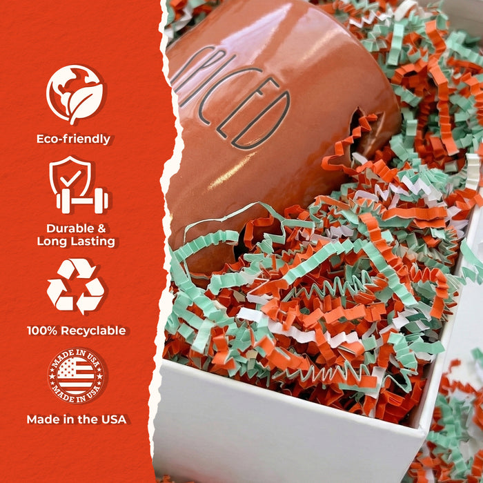 MagicWater Scented Crinkle Cut Paper - 2 LB - Fruity Rings - Perfect for Shredded Paper Filler, Basket Filler, Gift Boxes, Bridesmaid Gifts, Christmas Stuffers & More - For All Occasions