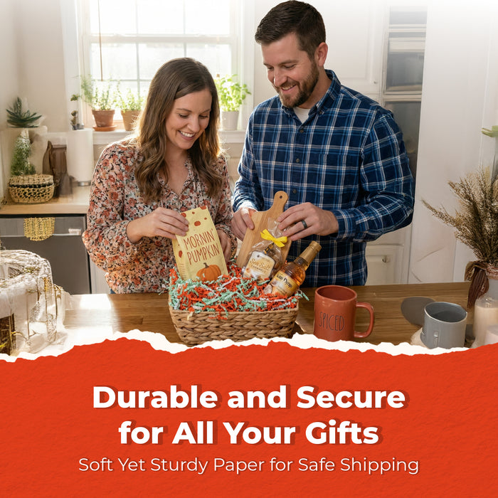 MagicWater Scented Crinkle Cut Paper - 2 LB - Fruity Rings - Perfect for Shredded Paper Filler, Basket Filler, Gift Boxes, Bridesmaid Gifts, Christmas Stuffers & More - For All Occasions