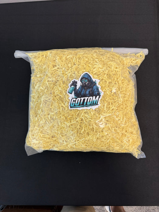 GottoM Soft & Thin Crinkle Cut Paper - 2 LB - Canary - Paper Shred Filler for Gift Wrapping, Basket Filling, Birthdays, Weddings, Anniversaries, Valentines Day, and other occasions