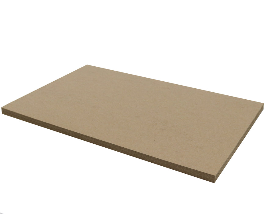25 Sheets Chipboard 11 x 17 inch - 22pt (point) Light Weight Brown Kraft Cardboard Scrapbook Sheets & Picture Frame Backing Paper Board