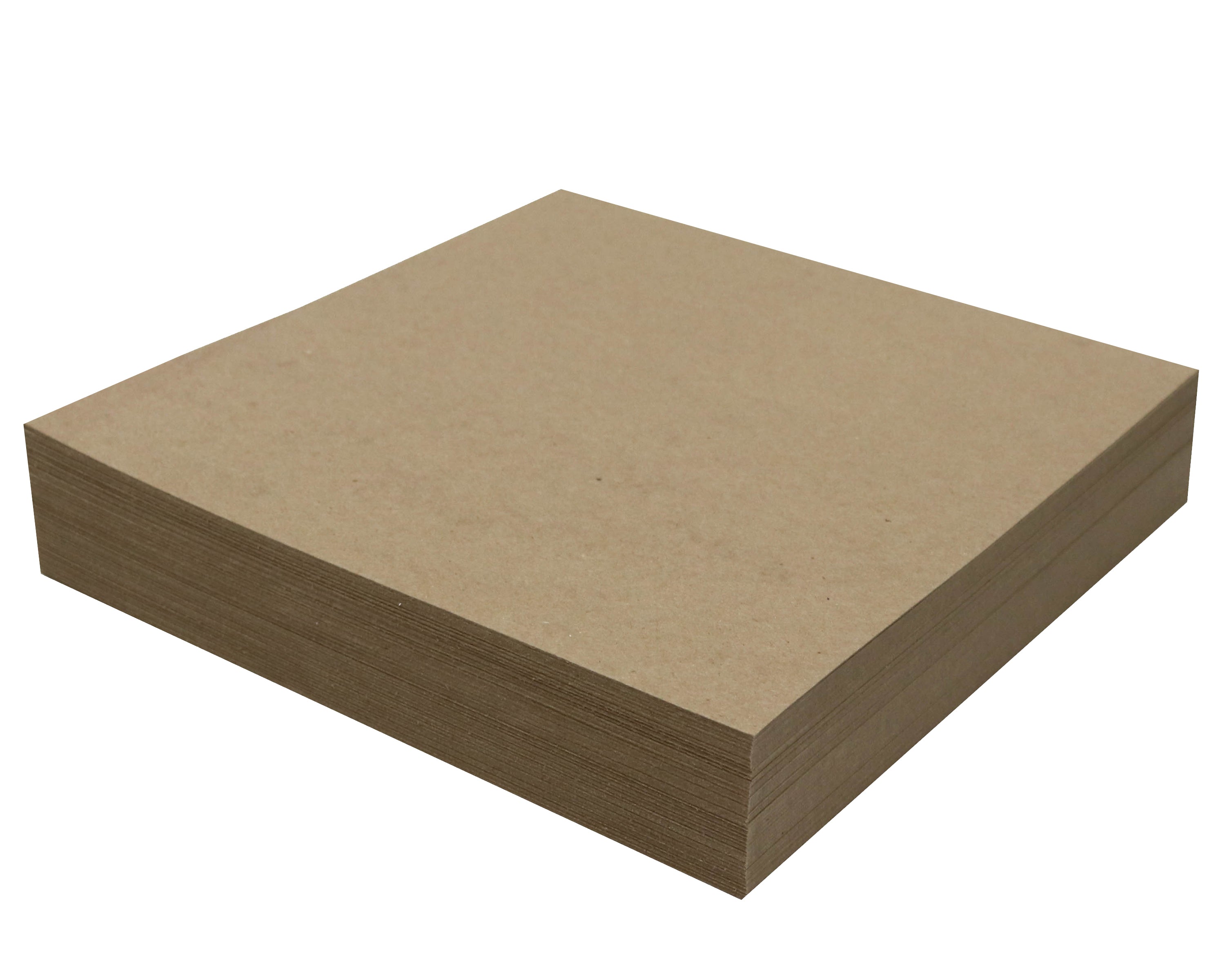 100 Sheets Chipboard 12 x 12 inch - 22pt (point) Light Weight Brown Kraft Cardboard Scrapbook Sheets & Picture Frame Backing Paper Board