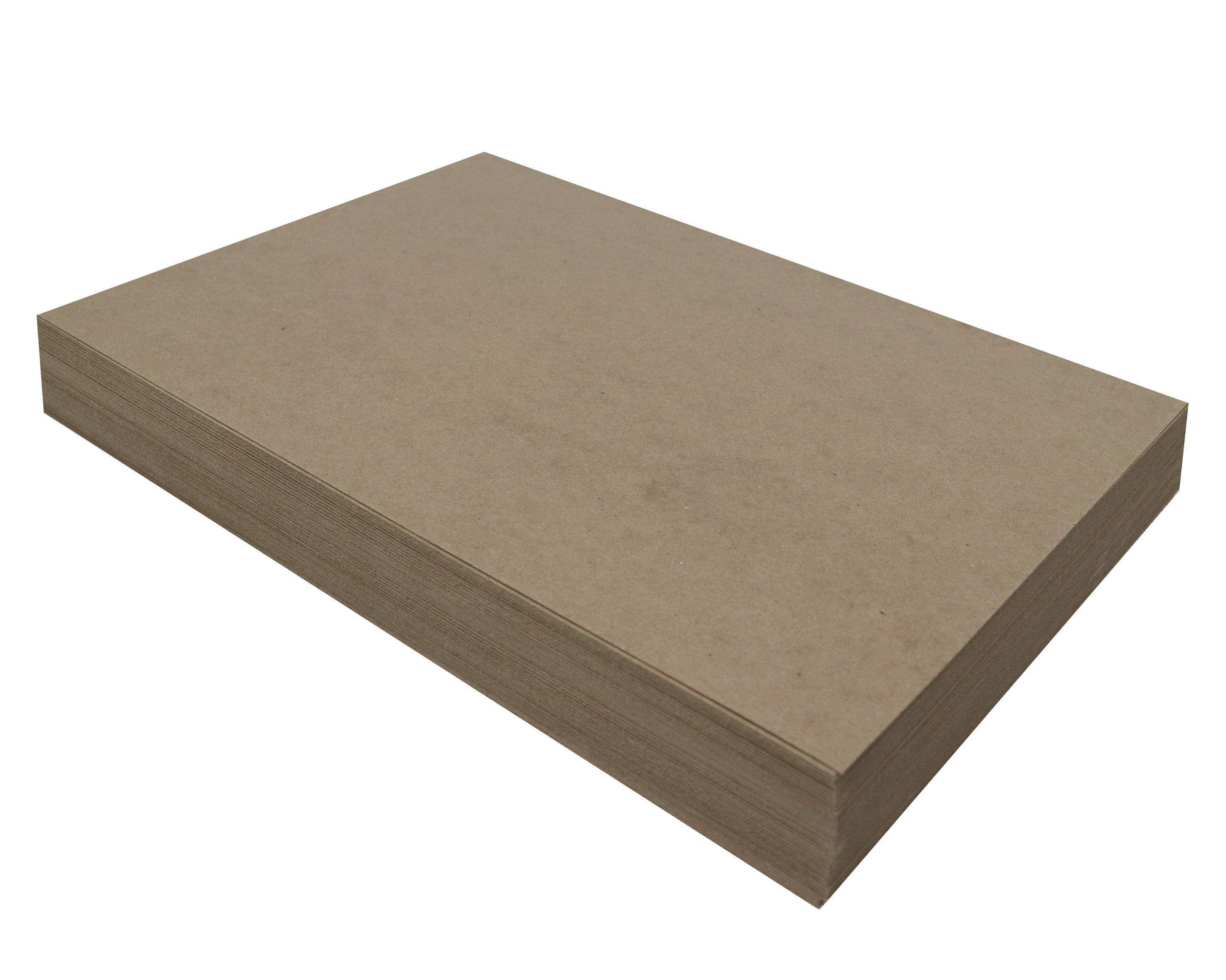 100 Sheets Chipboard 12 x 18 inch - 22pt (point) Light Weight Brown Kraft Cardboard Scrapbook Sheets & Picture Frame Backing Paper Board