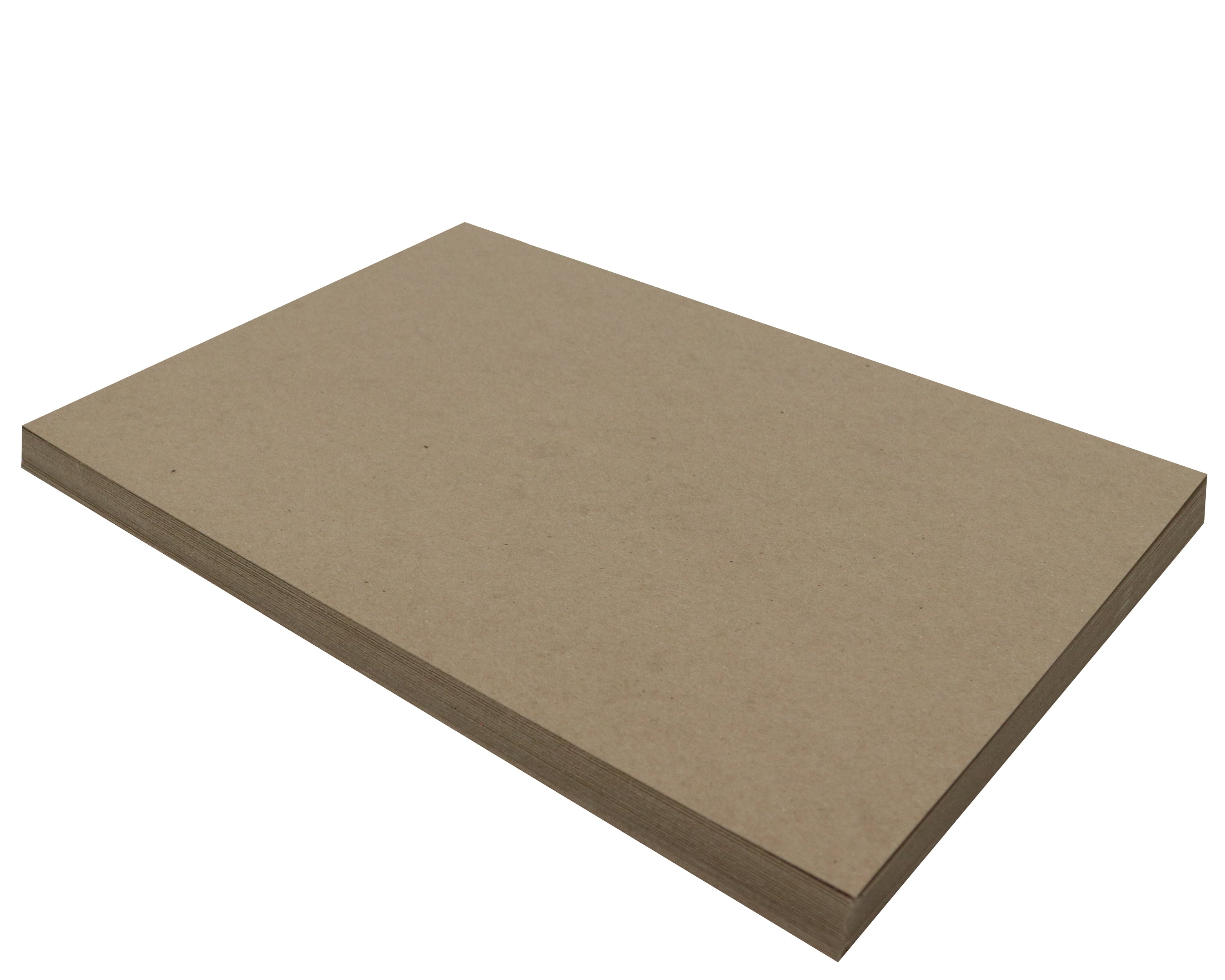 50 Sheets Chipboard 12 x 18 inch - 22pt (point) Light Weight Brown Kraft Cardboard Scrapbook Sheets & Picture Frame Backing Paper Board
