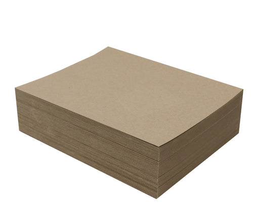 25 Chipboard Sheets – 8.5 x 11 Brown Kraft Cardboard – Medium Weight 30Pt  (.030 Caliper Thickness) Paper Board | Great for Arts & Crafts, Packaging