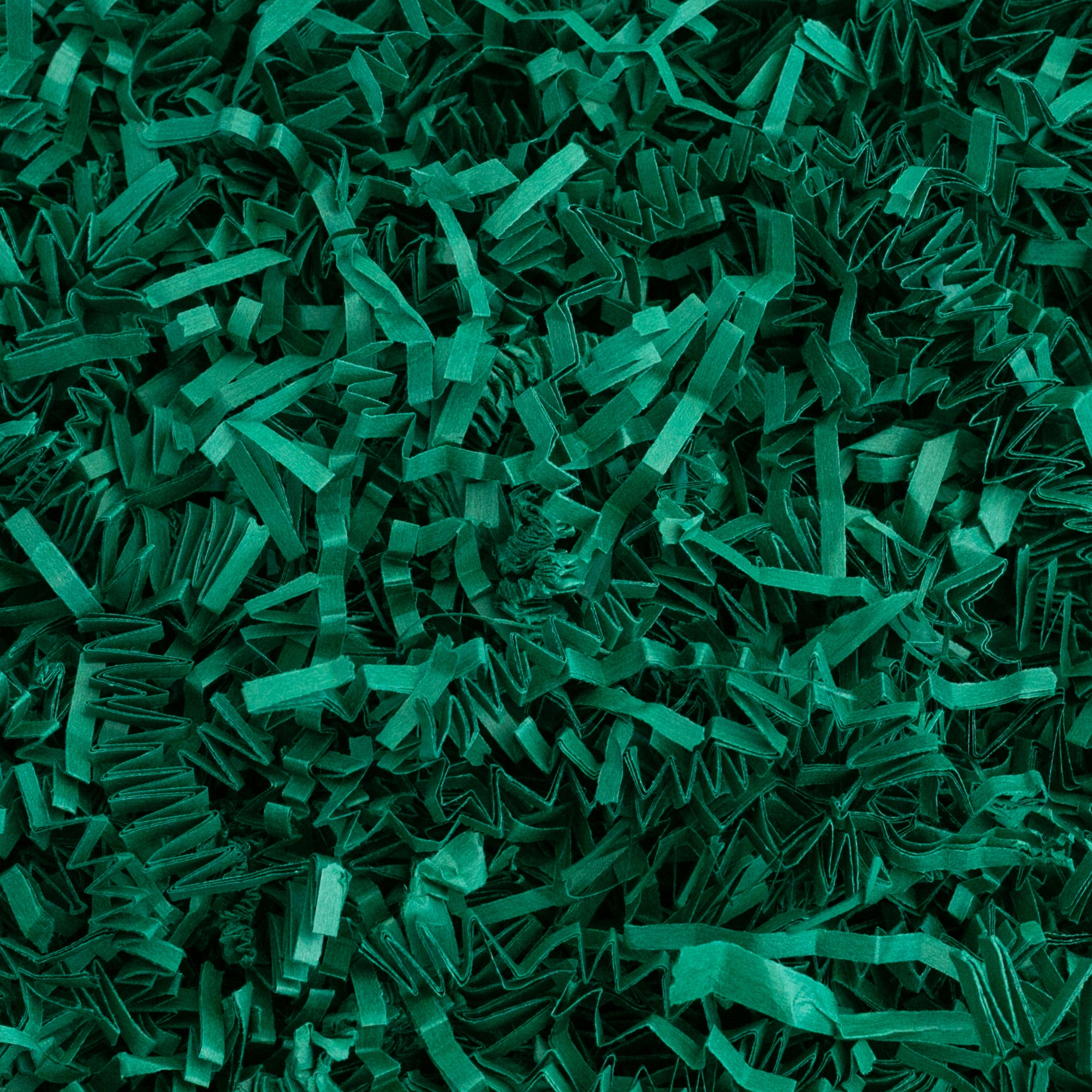 Crinkle Cut Paper Shred Filler (2 LB) for Gift Wrapping & Basket Filling - Forest Green