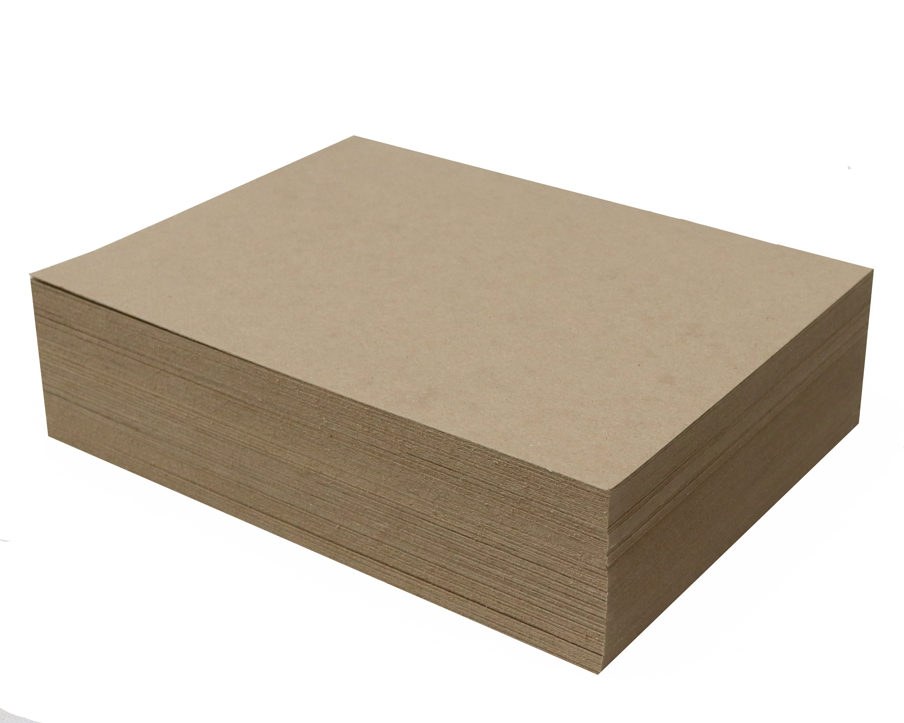 100 Sheets Chipboard 9 x 12 inch - 30pt (point) Medium Weight Brown Kraft Cardboard Scrapbook Sheets & Picture Frame Backing (.030 Caliper Thick) Paper Board
