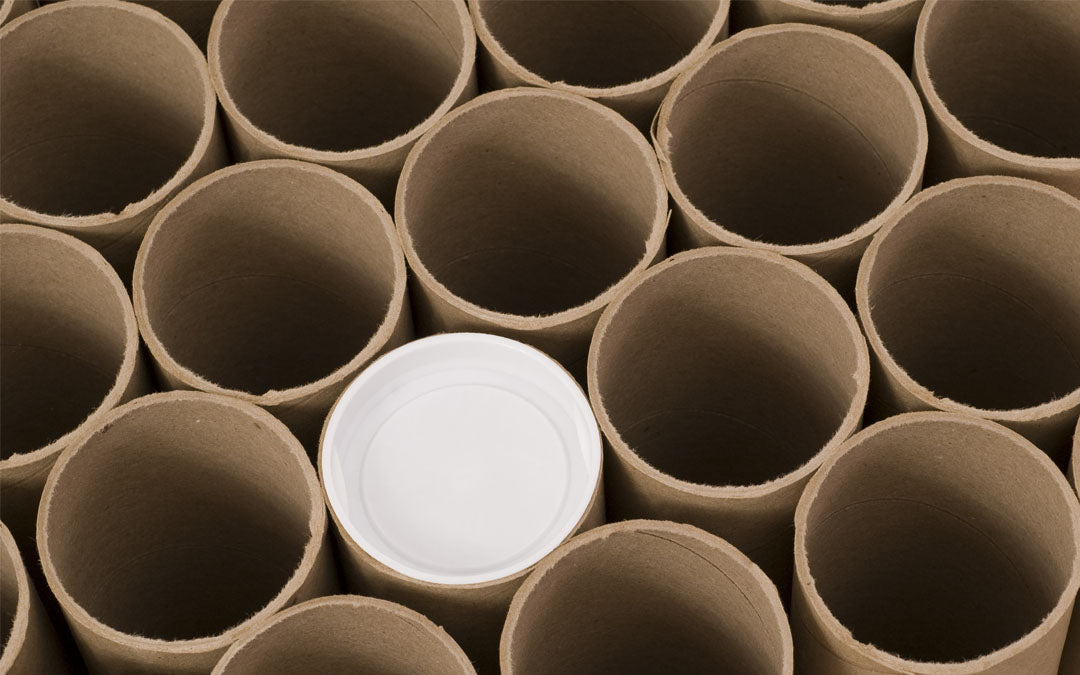 Mailing Tubes with Caps, 2 inch x 12 inch (4 Pack)