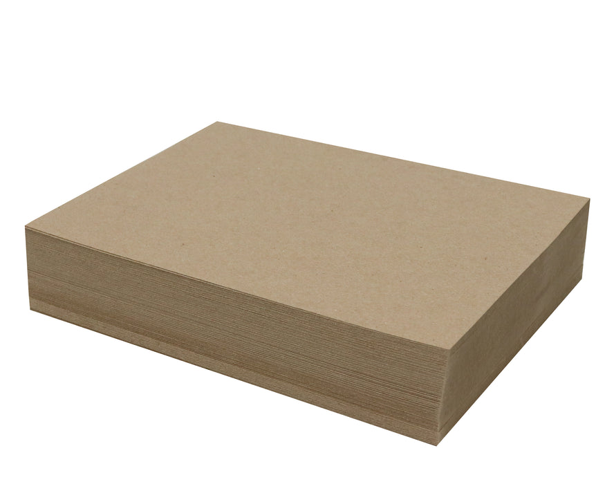 25 Sheets Chipboard 9 x 12 inch - 22pt (point) Light Weight Brown Kraft Cardboard Scrapbook Sheets & Picture Frame Backing (.022 Caliper Thick) Paper Board