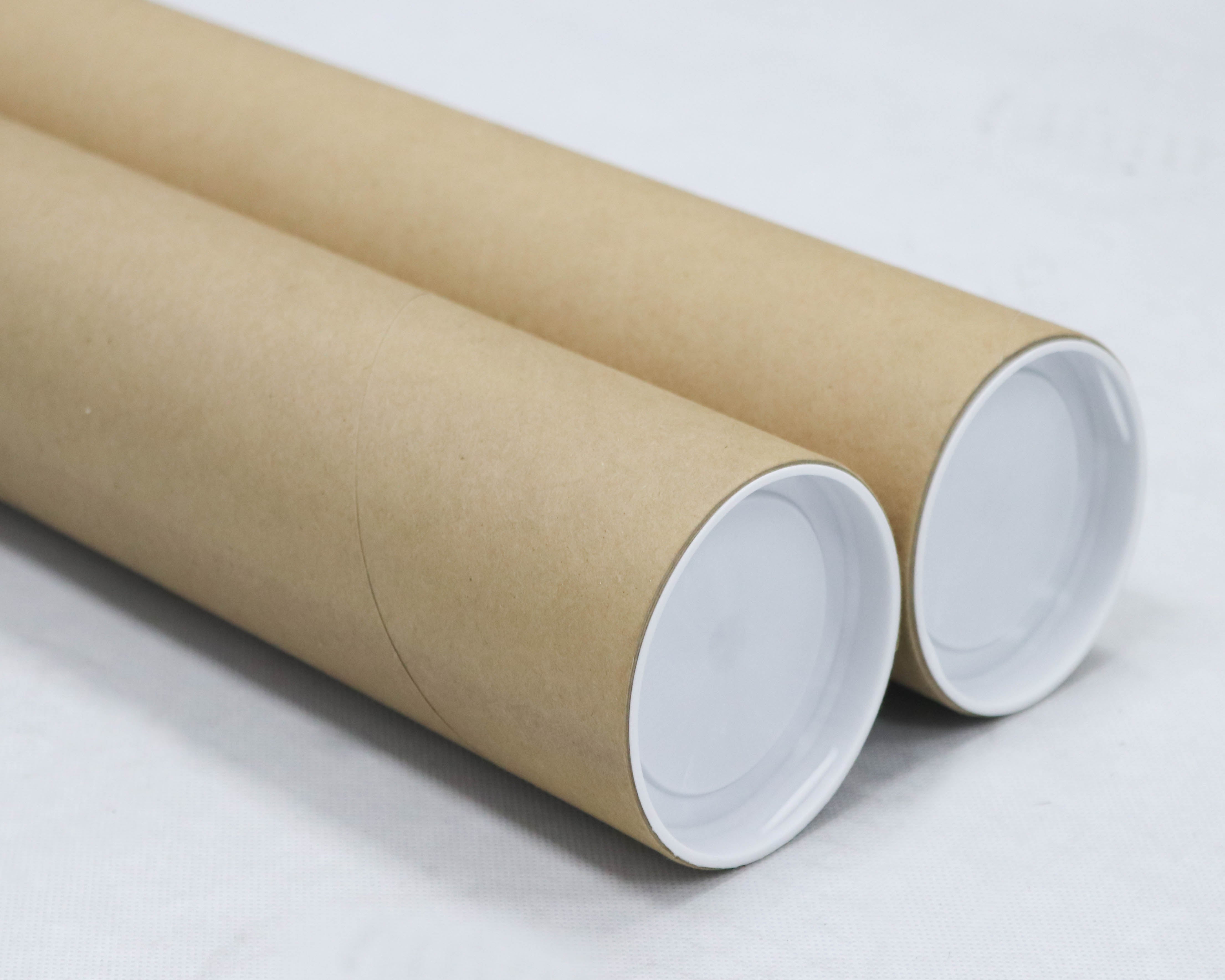 Mailing Tubes with Caps, 3 inch x 18 inch (2 Pack)