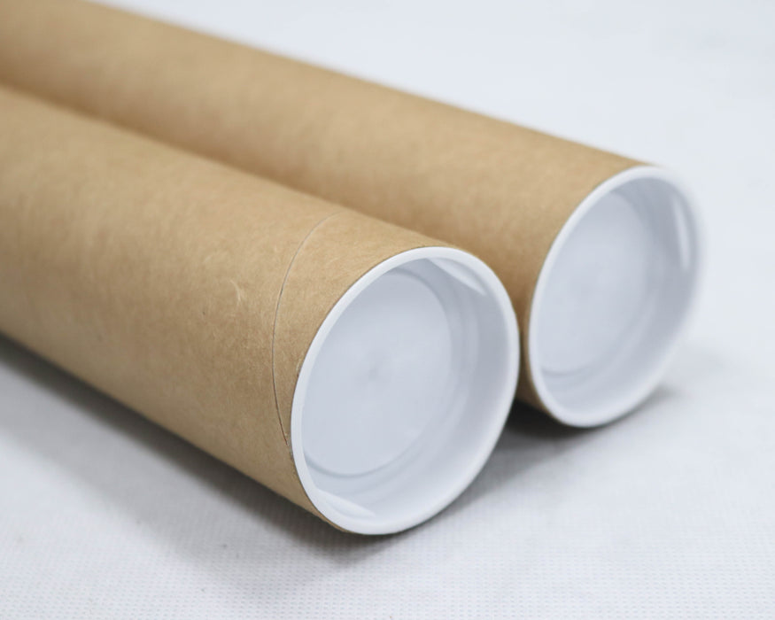 Mailing Tubes with Caps, 2 inch x 15 inch (2 Pack)