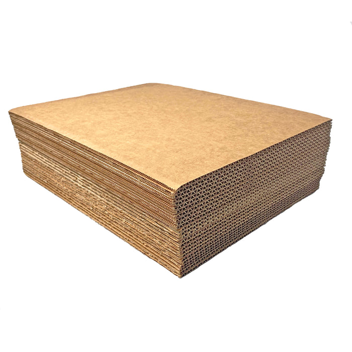 Corrugated Cardboard Filler Insert Sheet Pads 1/8" Thick - 17 x 11 Inches for Packing, mailing, and Crafts - 25 Pack