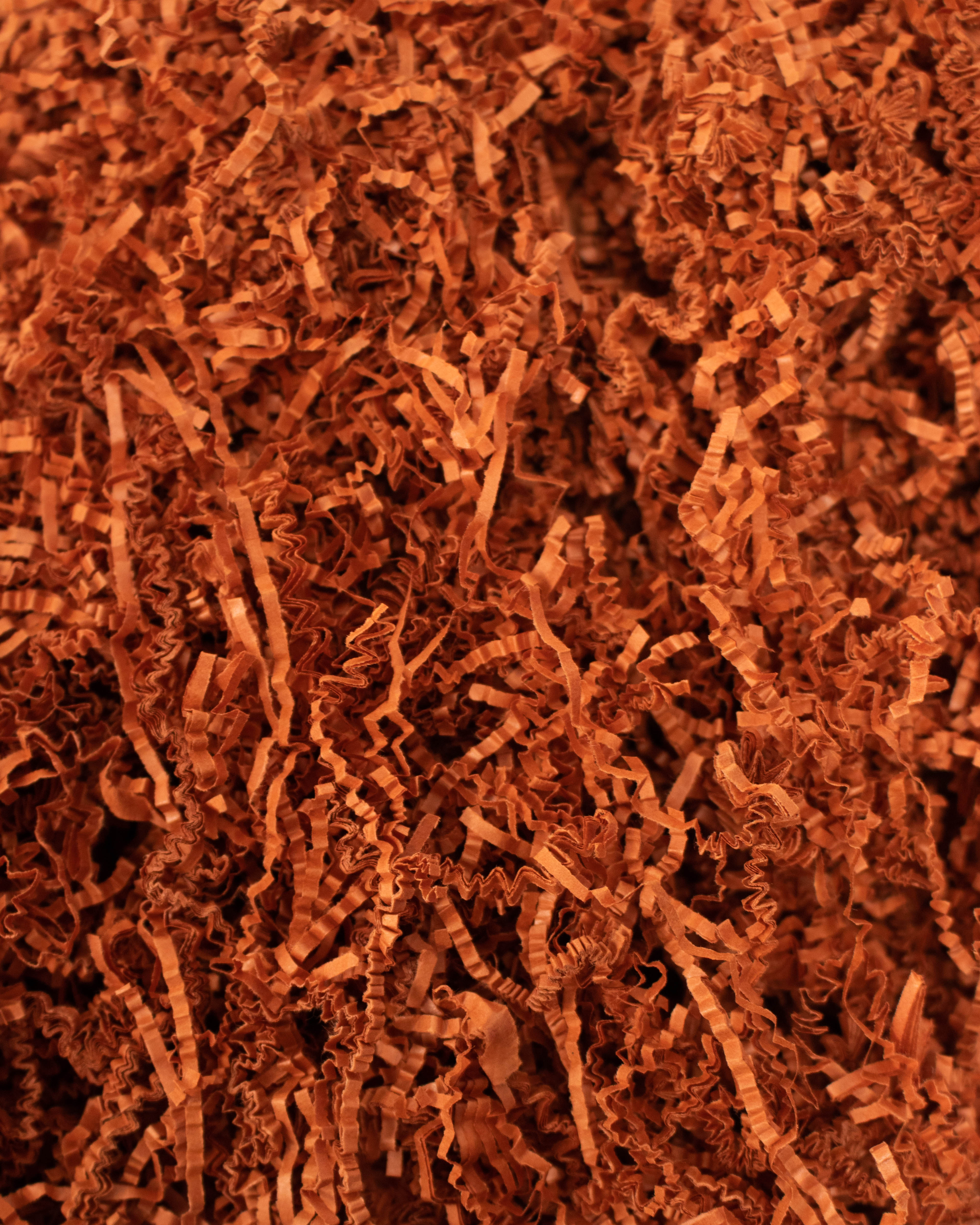 "Soft & Thin" Cut Crinkle Paper Shred Filler (1/2 LB) for Gift Wrapping & Basket Filling - Rust | MagicWater Supply