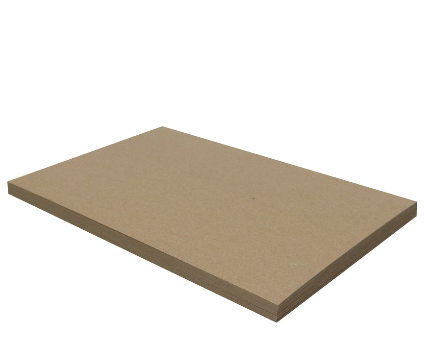 25 Sheets Chipboard 11 x 17 inch - 30pt (point) Medium Weight Brown Kraft Cardboard Scrapbook Sheets & Picture Frame Backing (.030 Caliper Thick) Paper Board