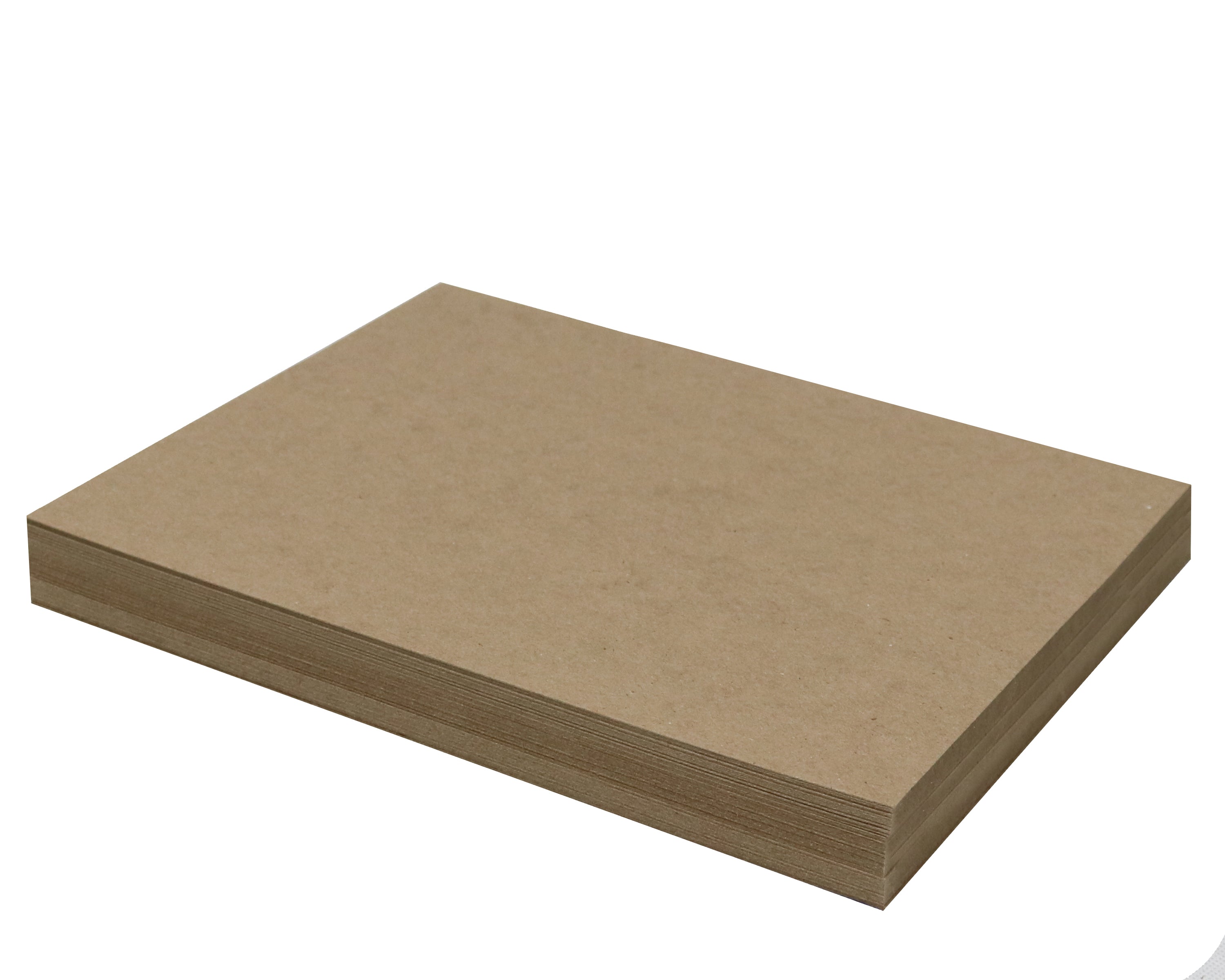 50 Sheets Chipboard 9 x 12 inch - 22pt (point) Light Weight Brown Kraft Cardboard Scrapbook Sheets & Picture Frame Backing Paper Board